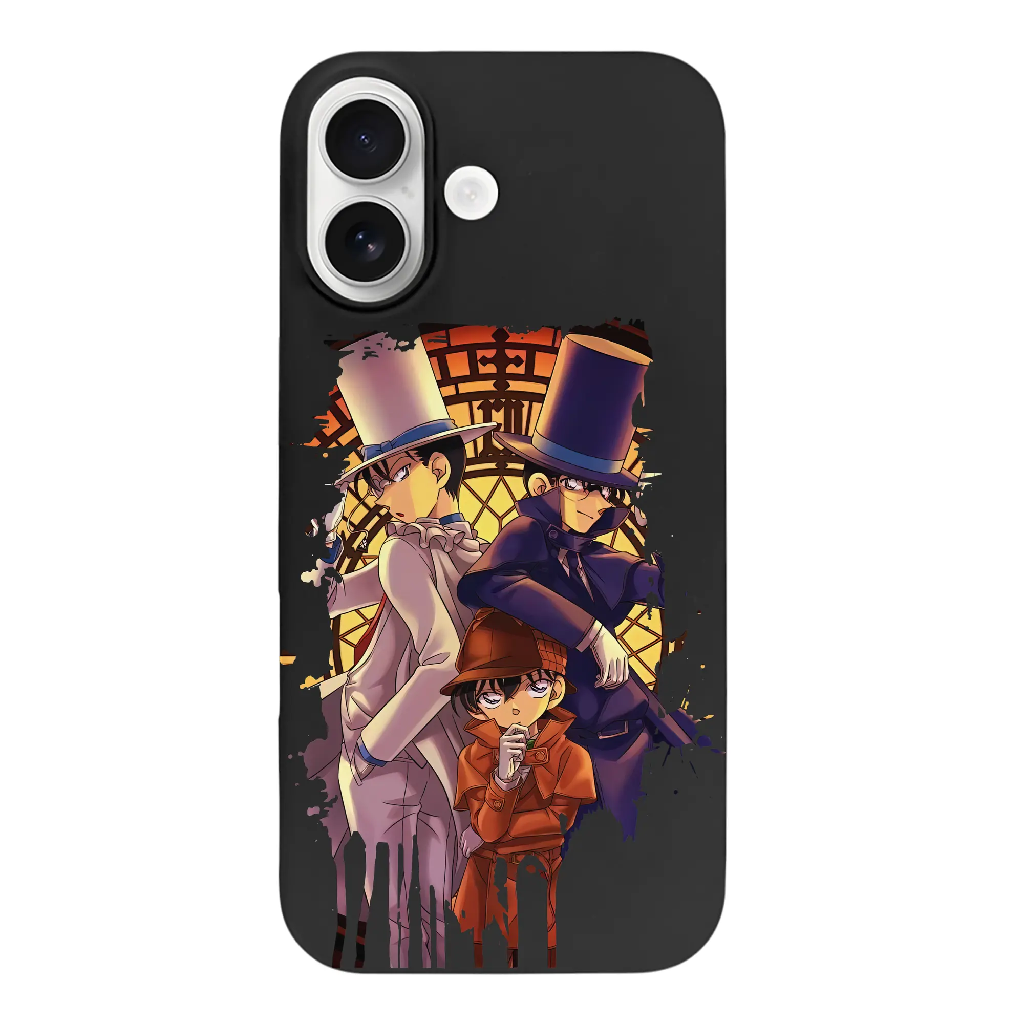 名探偵コナン グッズ 江戸川 コナン - iPhone 17 シリーズ シリコンケース 薄型 耐衝撃 指紋防止 ソフトタッチカバー 精密フィット 傷防止 保護ケース iPhone 17/17 Air/17 Pro/17 Pro Max 対応